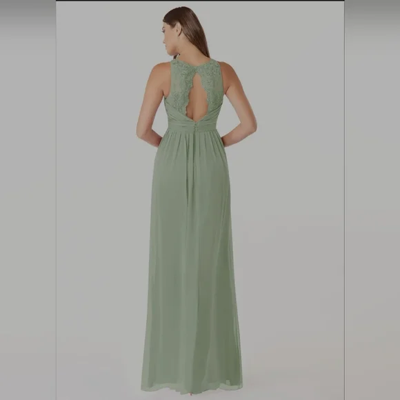 Elegant Green Maxi Dress From Azazie - Picture 2 of 15